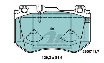 Mercedes C Serisi W205 Kasa C180 Performanslı Seramik Ön Fren Balatası AMG Spor Paket İçin 2014-2021 ATE SERAMİK