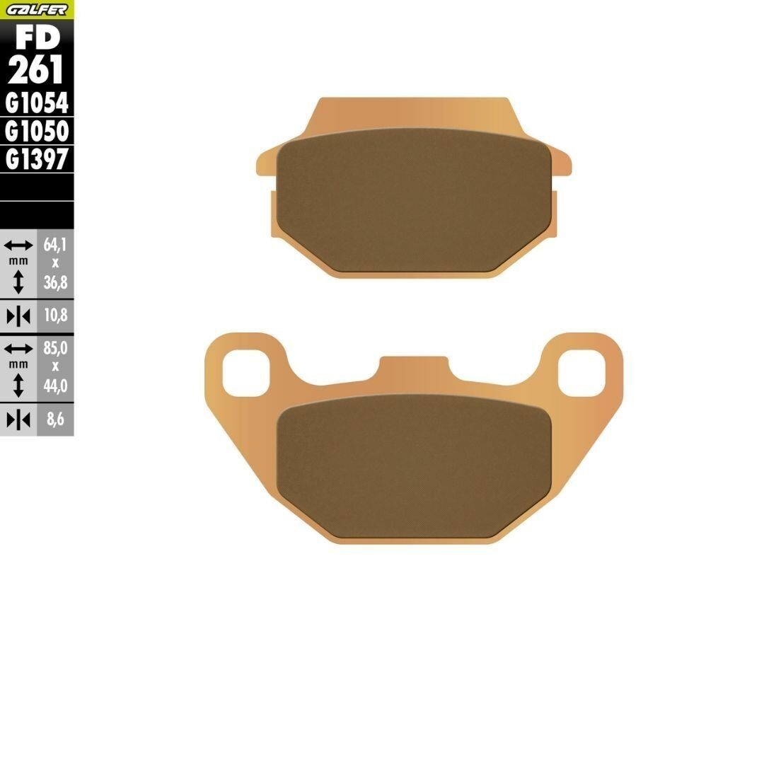 Kymco Super 8 125 Ön Fren Balatası 2009 2015 Arası GALFER SİNTER METAL