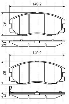 Chevrolet Captiva Ön Fren Balatası 2007-2013 BOSCH