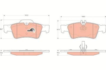 Mercedes E Serisi W212 Kasa E250 CDI Arka Fren Balatası AMG Spor Paket İçin 2009-2015 TRW