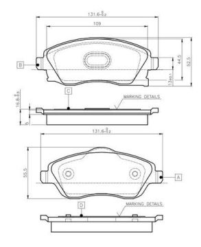 Opel Corsa C 1.0 Benzinli Ön Fren Balatası 2001-2006 BSG