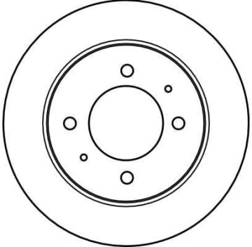 Hyundai Elantra Arka Fren Diski 258 mm Çap 2004-2006 TRW