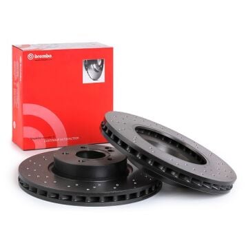 Mercedes E Serisi W212 Kasa E180 Ön Fren Diski Delikli 322 mm Çap AMG Spor Paket İçin 2009-2015 BREMBO