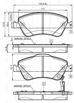 Toyota Auris Ön ve Arka Fren Balata Seti 1.4 Dizel D4D 2007-2012 BOSCH