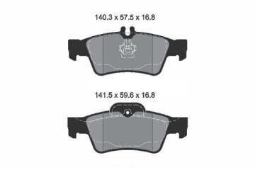 Mercedes E Serisi W212 Kasa E250 CDI Arka Fren Balatası AMG Spor Paket İçin 2009-2015 TEXTAR