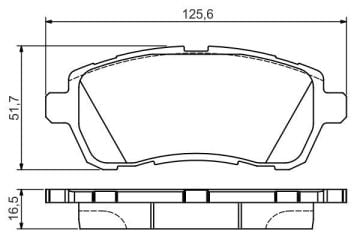 Ford Fiesta 6 Ön Fren Balatası 2009-2017 BOSCH