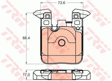 BMW 4 Serisi F32 M Performance Arka Fren Balatası 2014-2020 TRW