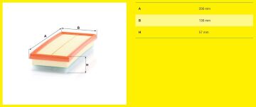 Citroen C5 Aircross Hava Filtresi 1.2 Hybrid 145 Beygir 2018-2025 MANN