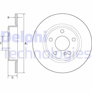 Mercedes A Serisi W176 Kasa A180 CDI 1.5 109 Beygir Arka Fren Diski 276 mm Çap AMG Spor Paket 2013-2018 DELPHI