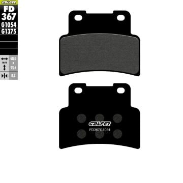 Kymco Xciting Vs 400 Ön Fren Balatası 2023 Sonrası GALFER YARI METAL