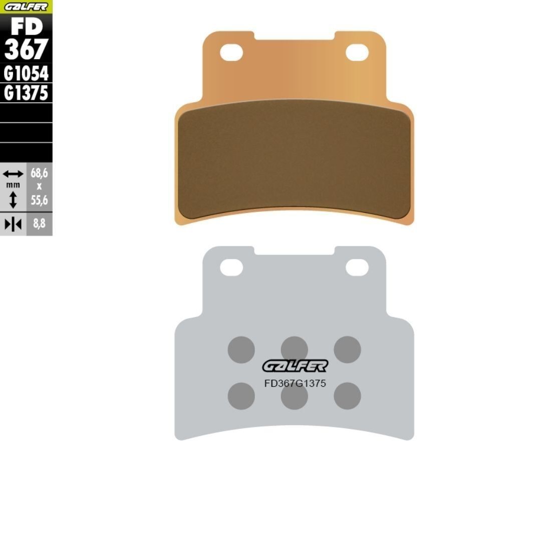 Kymco Xciting Vs 400 Ön Fren Balatası 2023 Sonrası GALFER SİNTER METAL SERAMİK SPORT