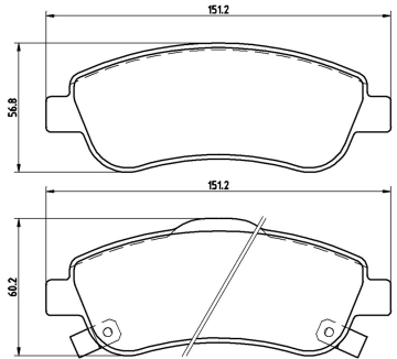Honda CR-V Ön Fren Balatası 1.6 Dizel 120 Beygir 2012-2016 BREMBO