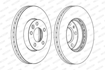 Volkswagen Transporter T5 Ön Fren Diski 308 mm Çap 2004-2015 FERODO