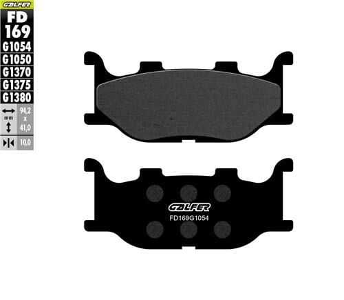 Yamaha T-Max 500 Ön Fren Balatası 2004-2007 GALFER YARI METAL