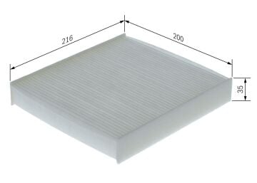 Nissan Qashqai J12 Polen Filtresi Karbonsuz 1.3 DIG-T 158 Beygir 2021 Sonrası BOSCH