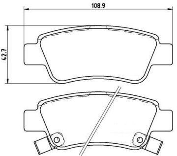 Honda CR-V Arka Fren Balatası 2.2 Dizel 140 Beygir 2007-2012 BREMBO