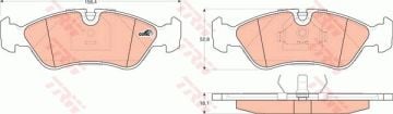 Opel Vectra B Ön Fren Balatası 1.6 16V 256 mm Fren Diski İçin 1996-1998 TRW