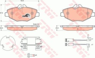 Mercedes E Serisi 211 Kasa E200 Kompresör Ön Fren Balatası 2002-2009 TRW