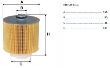Audi A6 Hava Filtresi 2.4 V6 177 Beygir 2004-2011 FILTRON