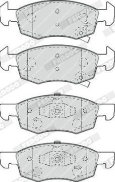 Opel Corsa E Ön Fren Balatası 1.4 100 Beygir 257mm Disk İçin 2015-2019 FERODO