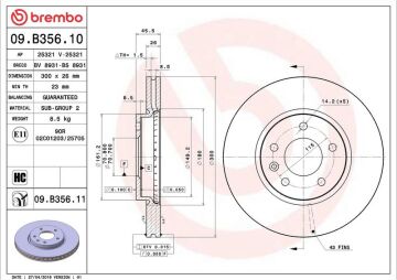 Opel Astra J Ön Fren Diski 1.6 CDTI 136 Beygir 300 mm Çap 2010-2015 BREMBO