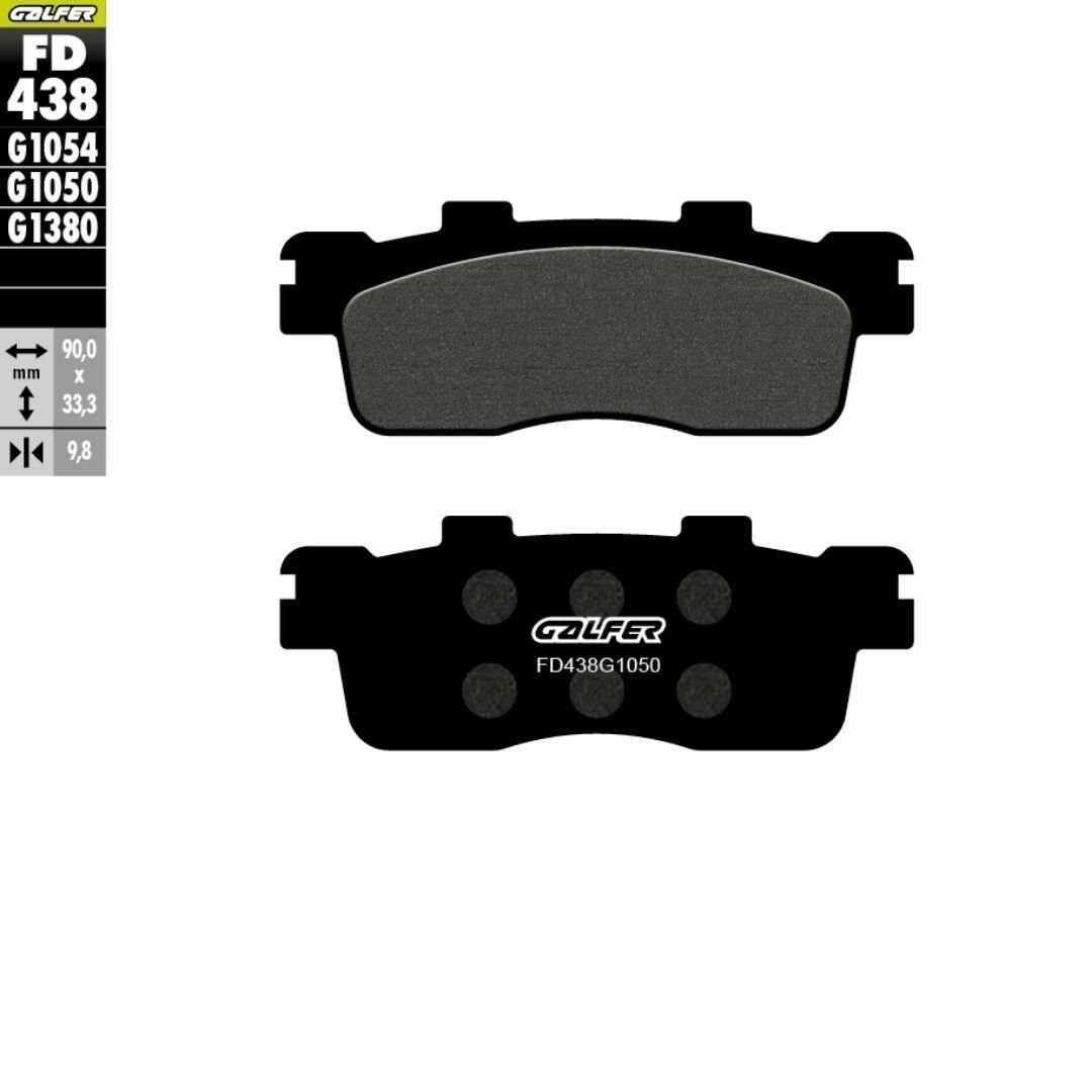 Kymco People S 200 Arka Fren Balatası 2021 Sonrası GALFER YARI METAL SCOOTER