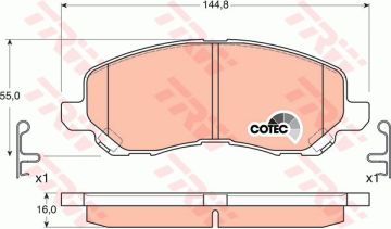 Mitsubishi Lancer Ön Fren Balatası 1.3 Motor 2004-2007 TRW