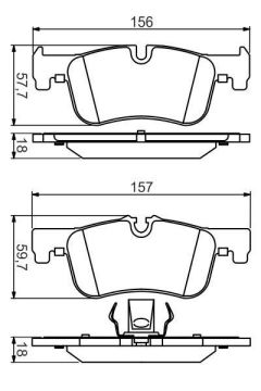 BMW 1 Serisi F20 116i Ön Fren Balatası 1.6 136 Beygir 2012-2015 BOSCH