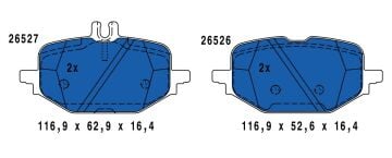 Mercedes C Serisi 206 Kasa C200 Arka Fren Balatası 1.5 204 Beygir 2022 Sonrası ATE ORIGINAL