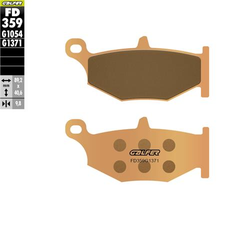 Suzuki V-Strom DL1000 XT ABS Arka Fren Balatası 2017 Sonrası GALFER SİNTER METAL