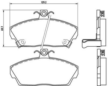 Honda Euro Civic Ön Fren Balatası 1996-2001 BREMBO