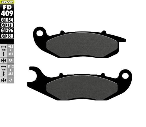 Honda PCX 125 Ön Fren Balatası 2018-2020 GALFER YARI METAL