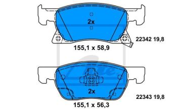 Opel Astra K Ön Fren Balatası 1.4 Turbo 150 Beygir 2016-2022 ATE ORIGINAL