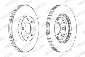 Opel Corsa E Ön Fren Diski 257 mm Çap 2015-2019 FERODO