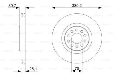Alfa Romeo Giulietta Ön Fren Diski 1.6 JTD 120 Beygir 330 mm Çap BREMBO Sistem BOSCH