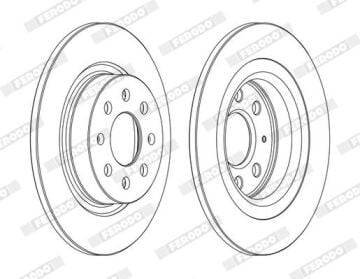 Opel Corsa E Arka Fren Diski Göbek Çapı 60mm 2015-2019 FERODO