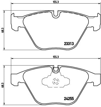 BMW 3 Serisi E90 320d Ön Fren Balatası 2008-2012 BREMBO
