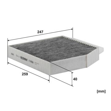 Mercedes C Serisi W205 Kasa C200 D İç Karbonlu Polen Filtresi 1.6 160 Beygir 2014-2021 FILTRON
