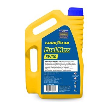 Goodyear Fuel Max 5W-30 Motor Yağı 4 Litre Tam Sentetik Partiküllü Üretim Tarihi 2022 2023