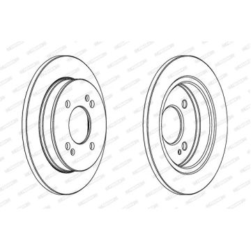 Kia Picanto Arka Fren Diski 1.1 Benzinli 65 Beygir 234 mm Çap 2004-2011 FERODO