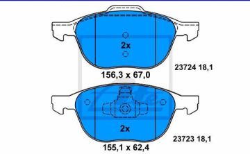 Ford C-Max Ön Fren Balatası 2016-2019 ATE ORIGINAL