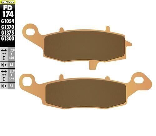 Kawasaki Vn 900 Ön Fren Balatası 2011 2016 Arası GALFER SİNTER METAL SERAMİK SPORT