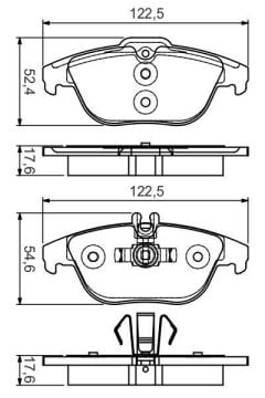 Mercedes C Serisi W204 Kasa C180 Arka Fren Balatası 2007-2013 BOSCH