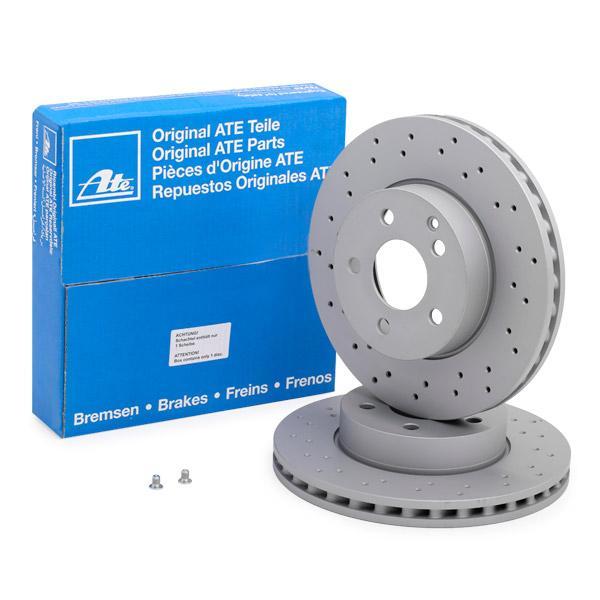 Mercedes C Serisi W204 Kasa C180 Ön Fren Diski Delikli 295 mm Çap AMG Spor Paket İçin 2007-2013 ATE ORIGINAL