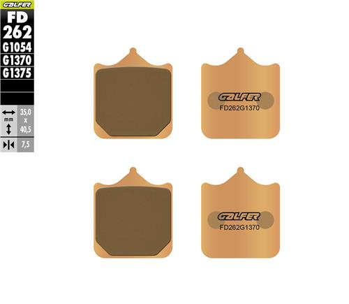 Triumph Speed Twin 1200 Ön Fren Balatası 2019-2021 GALFER SİNTER METAL