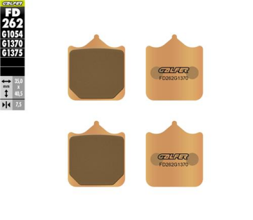 Triumph Speed Twin 1200 Ön Fren Balatası 2019-2021 GALFER SİNTER METAL