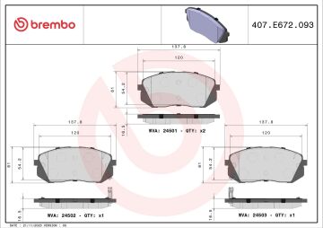 Kia Sportage Ön Fren Balatası 2016-2020 BREMBO
