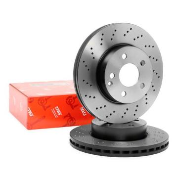 Mercedes C Serisi W204 Kasa C180 Ön Fren Diski Delikli 295 mm Çap AMG Spor Paket İçin 2007-2013 TRW