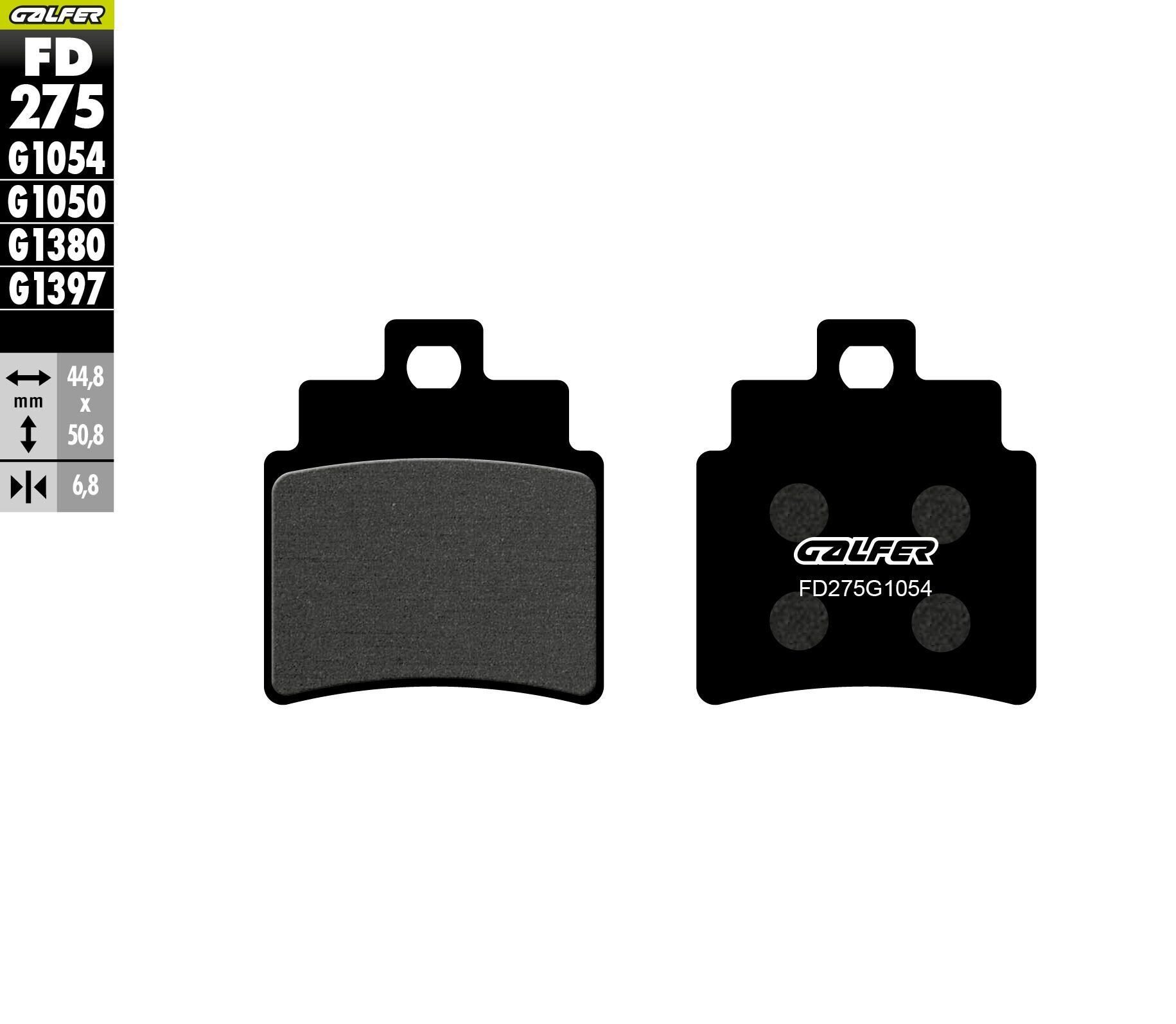 SYM Joymax Z 250 Ön Fren Balatası 2020 Sonrası GALFER YARI METAL