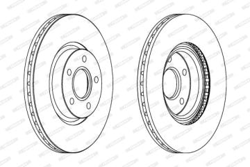 Ford Focus C-Max Ön Fren Diski 16'' Sistem 300 mm Çap 2004-2007 FERODO